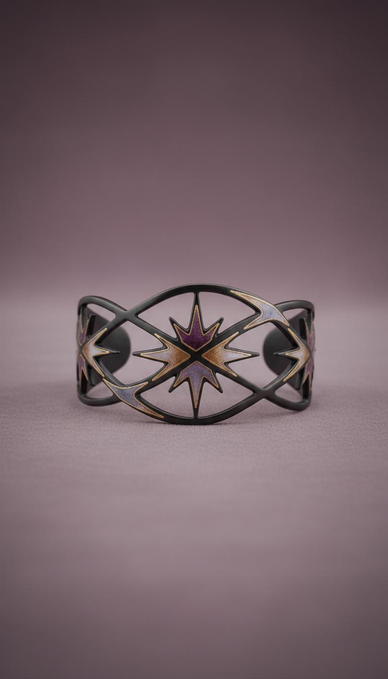 Astral Cuff Bracelet with Holographic Accents