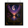 🌖 Waning Gibbous Moon Rolled Poster in July | MCP Moon Phase Collection Wall Art