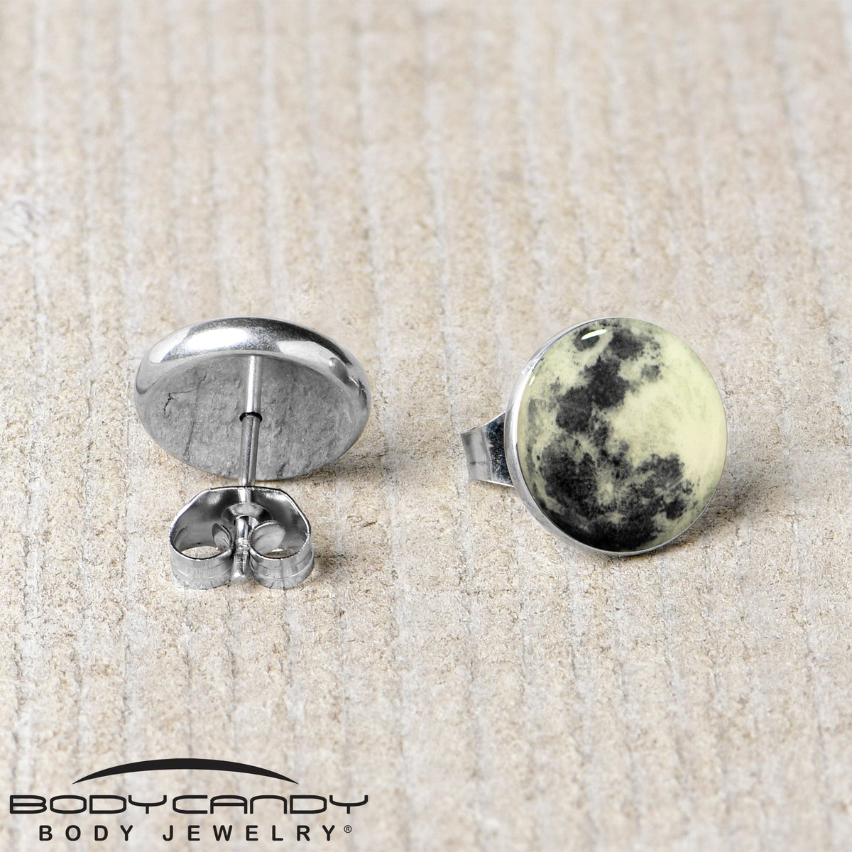 Moon Glow in the Dark Stud Earrings