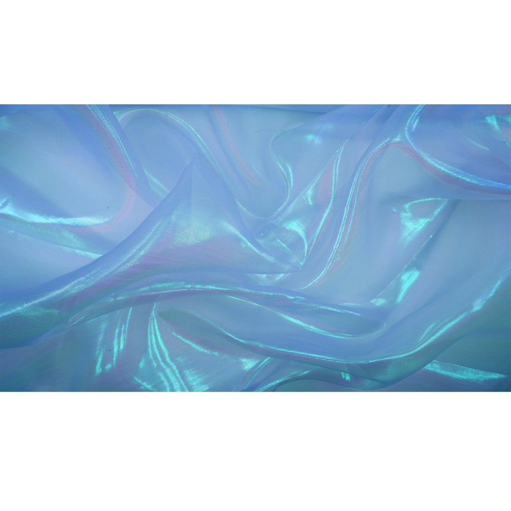 Pastel Iridescent Organza Fabric | Blue Moon Fabrics